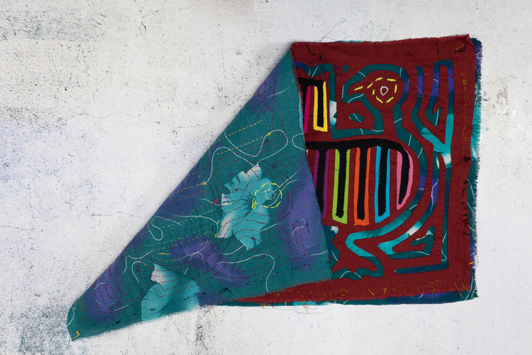 Vintage Rainbow Guinea fowl Bird Mola