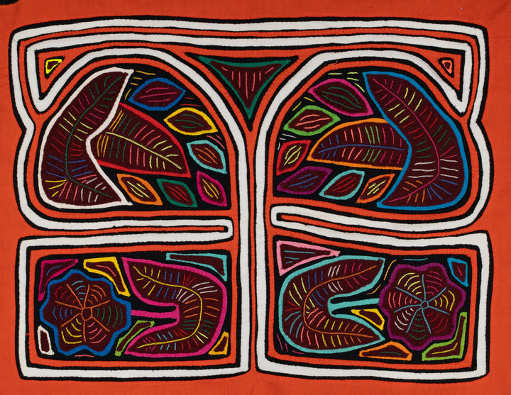 Orange Floral Flower Mola