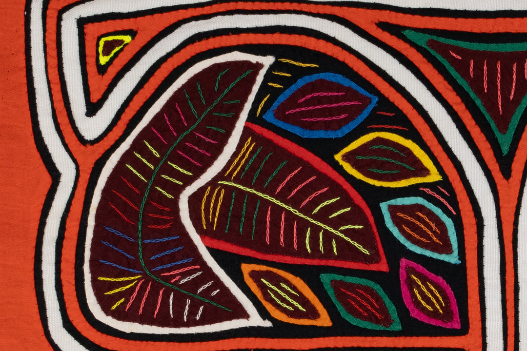 Orange Floral Flower Mola