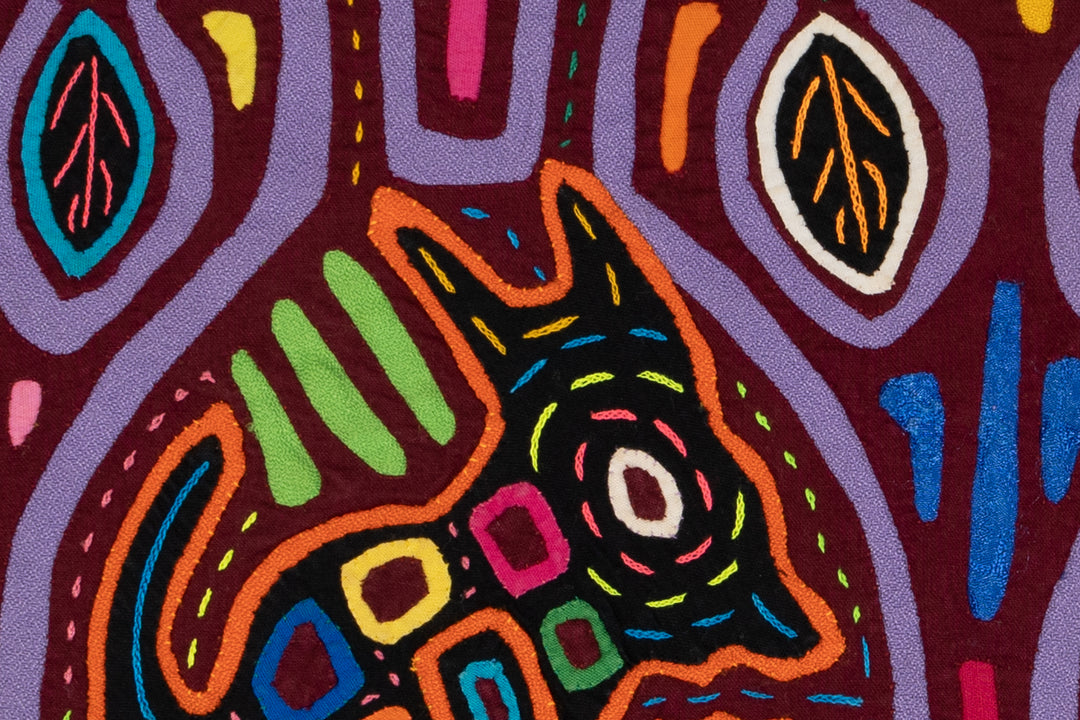 Vintage Rainbow Puppy Dog Mola