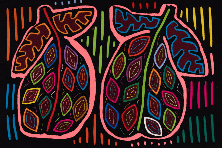 Pink Black Rainbow Mango Fruit Mola