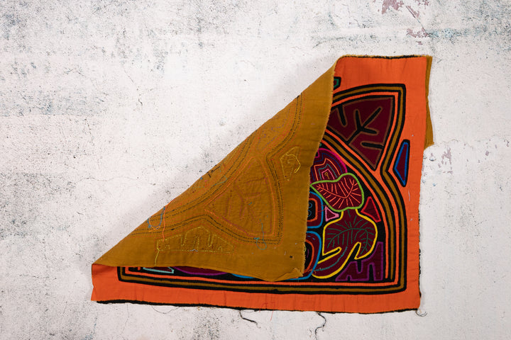 Orange and Purple Teddy Bear Two Mola