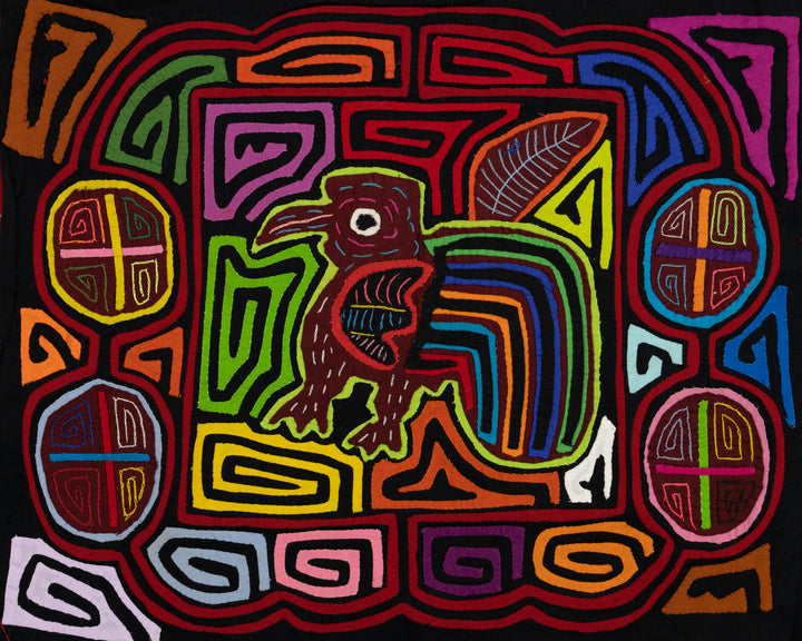 Kaleidoscope Tail Feathers Mola