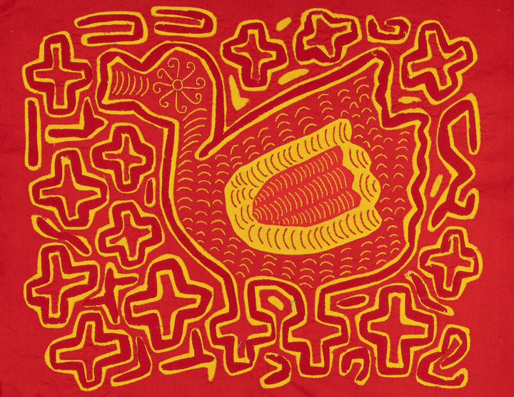 Blood Red Yellow Goose Mola