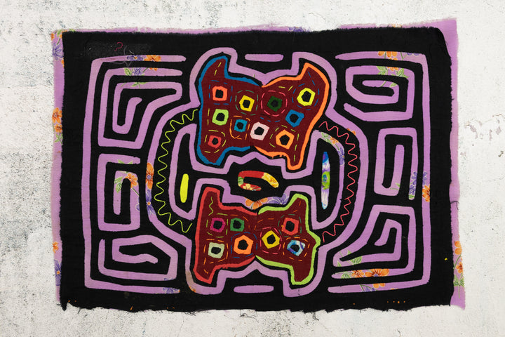 Vintage Purple Flower Background Material Mola