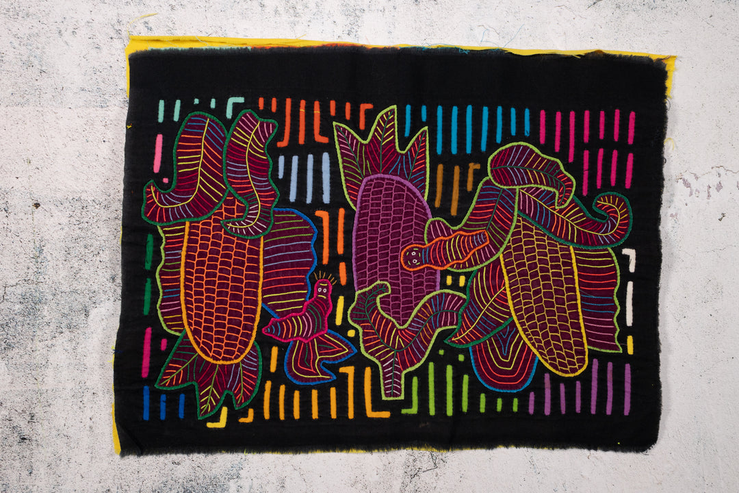Corn Harvest and Caterpillar Mola