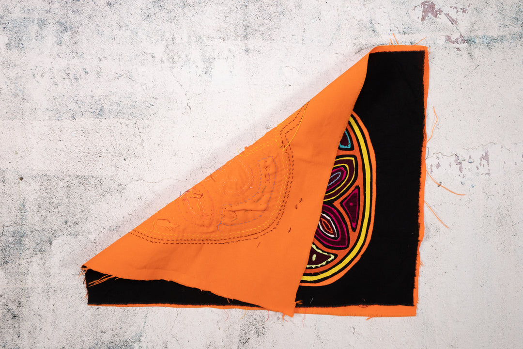 Orange Black Tropical Big Apple Mola
