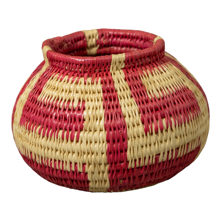 Pink And White Rainforest Basket