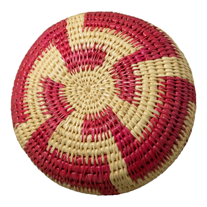 Pink And White Rainforest Basket