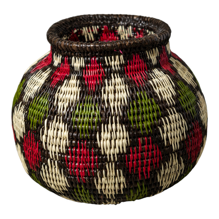 Red Green And White Christmas Rainforest Basket