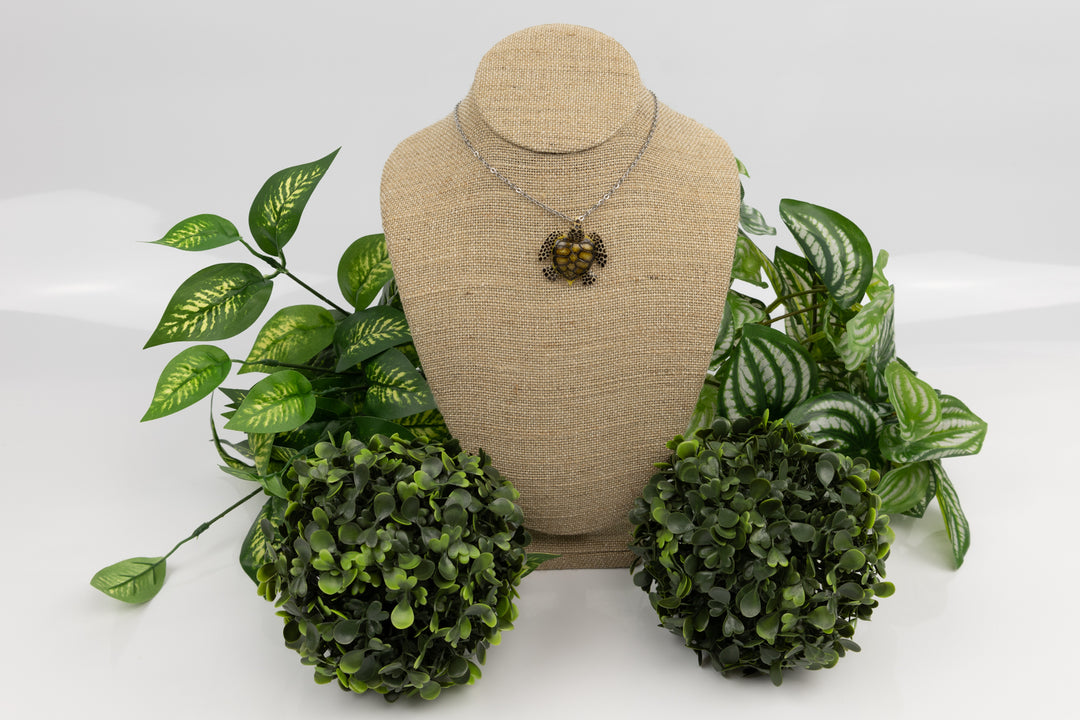 Sea Turtle Tagua Necklace