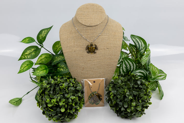 Sea Turtle Tagua Necklace