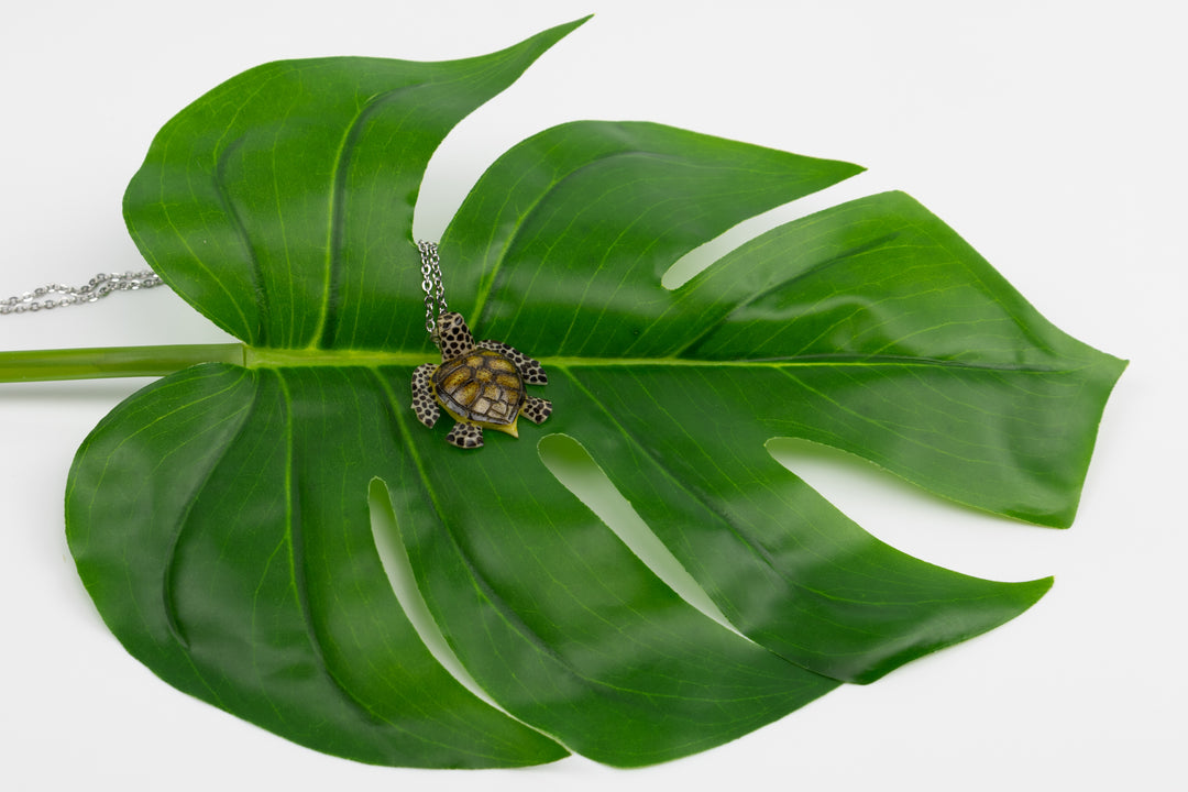 Sea Turtle Tagua Necklace