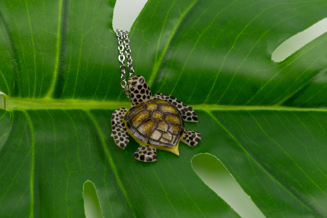 Sea Turtle Tagua Necklace