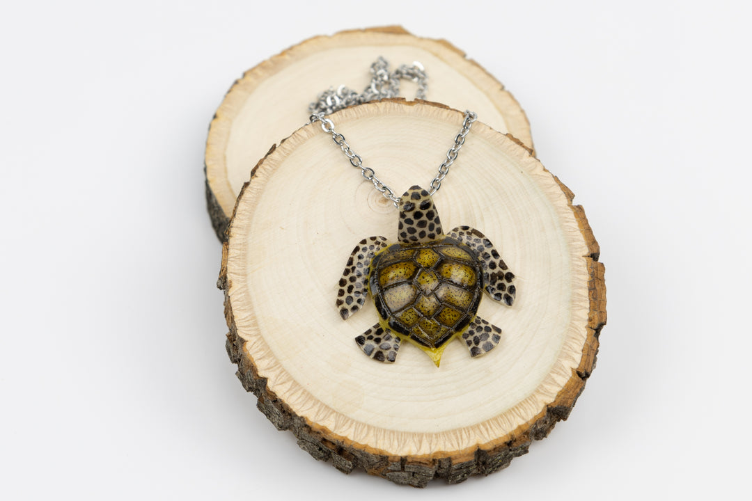 Sea Turtle Tagua Necklace