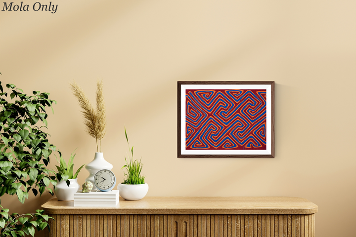 Red Orange Blue Classic Design Mola