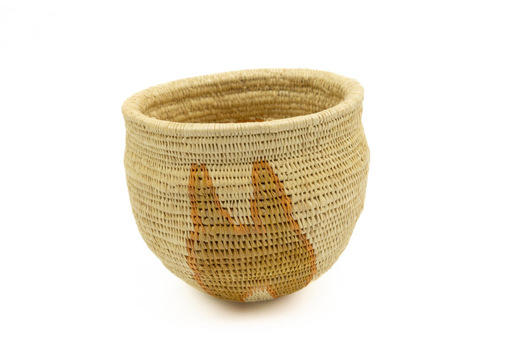 Hand Woven Vintage Butterfly Basket Made By Indigenous Artisans