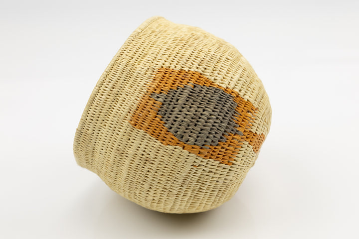 Hand Woven Vintage Butterfly Basket Made By Indigenous Artisans