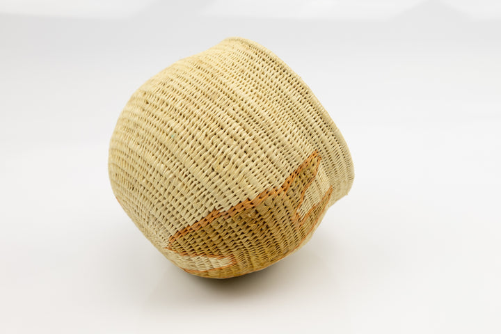 Hand Woven Vintage Butterfly Basket Made By Indigenous Artisans