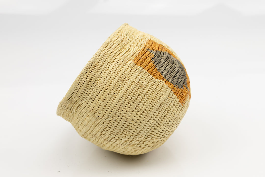 Hand Woven Vintage Butterfly Basket Made By Indigenous Artisans