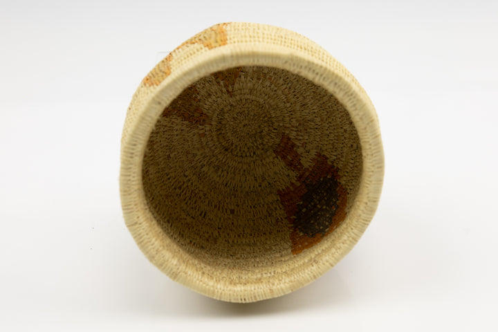 Hand Woven Vintage Butterfly Basket Made By Indigenous Artisans
