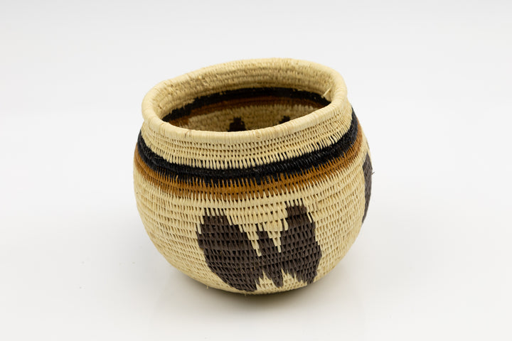 Hand Woven Vintage Butterfly Basket Made By Indigenous Artisans