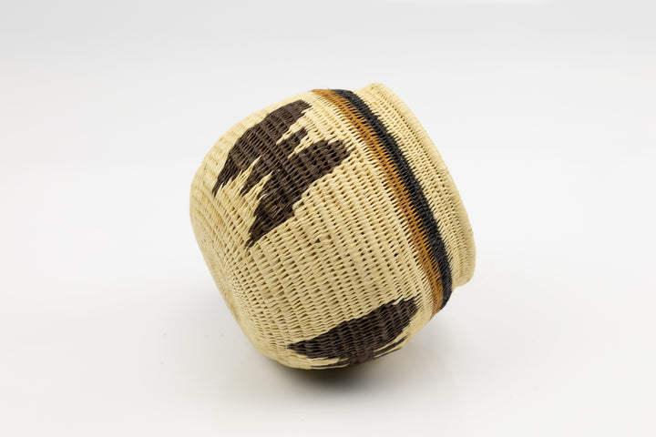 Hand Woven Vintage Butterfly Basket Made By Indigenous Artisans