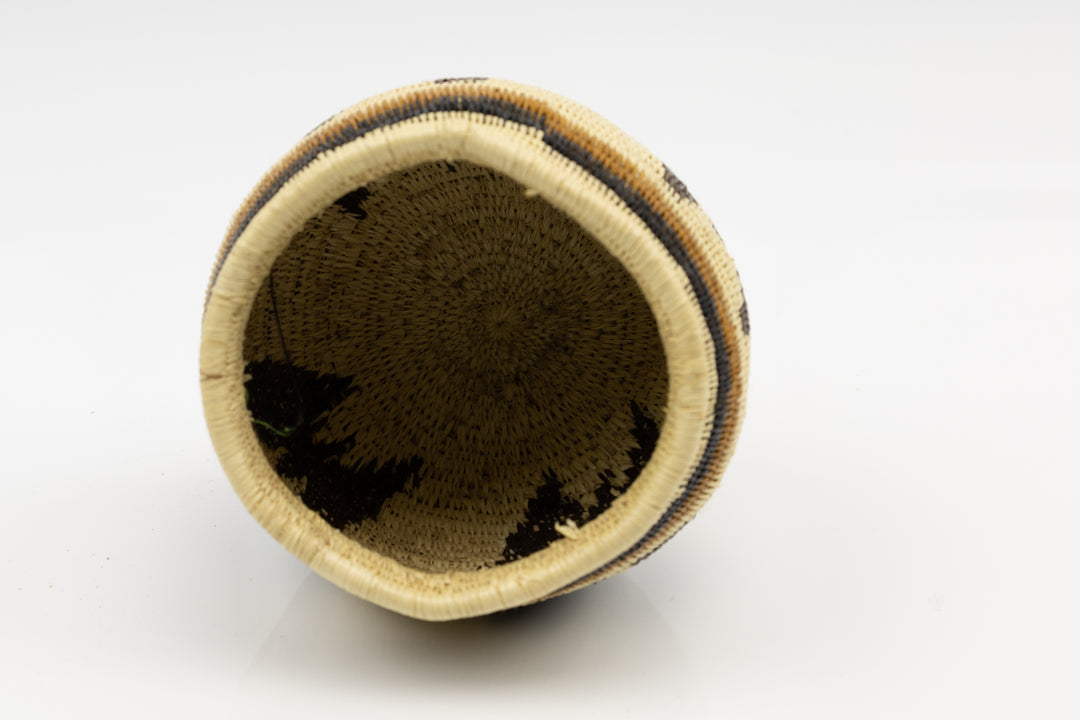 Hand Woven Vintage Butterfly Basket Made By Indigenous Artisans