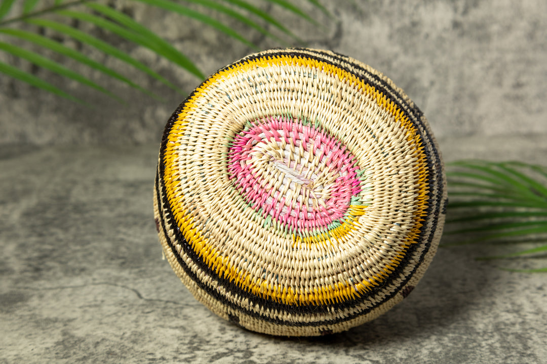 Black and Yellow Vintage Basket