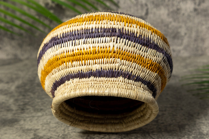 Gold and Black Rainforest Vintage Basket