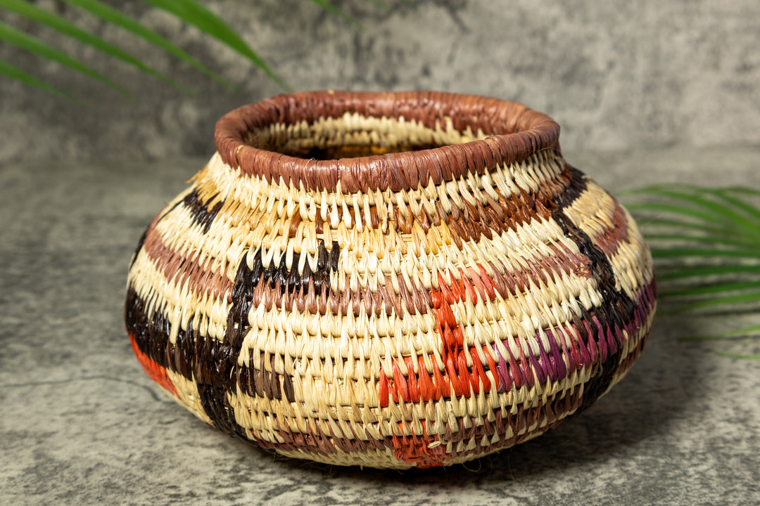 Multi-Color Bowl Vintage Basket