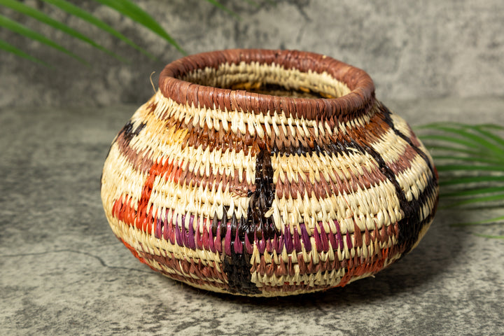 Multi-Color Bowl Vintage Basket
