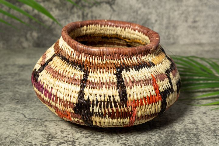 Multi-Color Bowl Vintage Basket