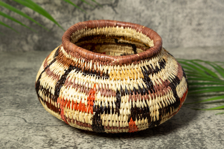 Multi-Color Bowl Vintage Basket