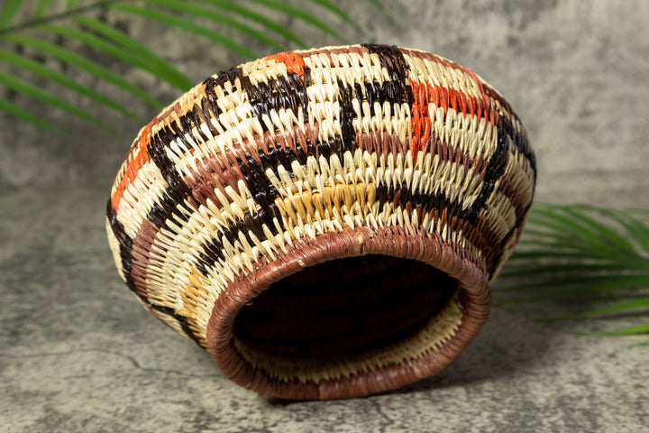 Multi-Color Bowl Vintage Basket