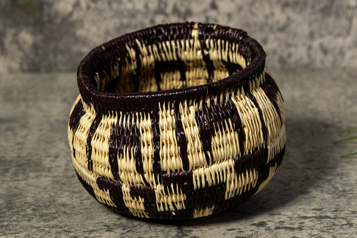 Black and White Rainforest Vintage Basket