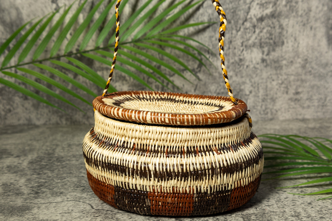 Oval Vintage Hanging Basket