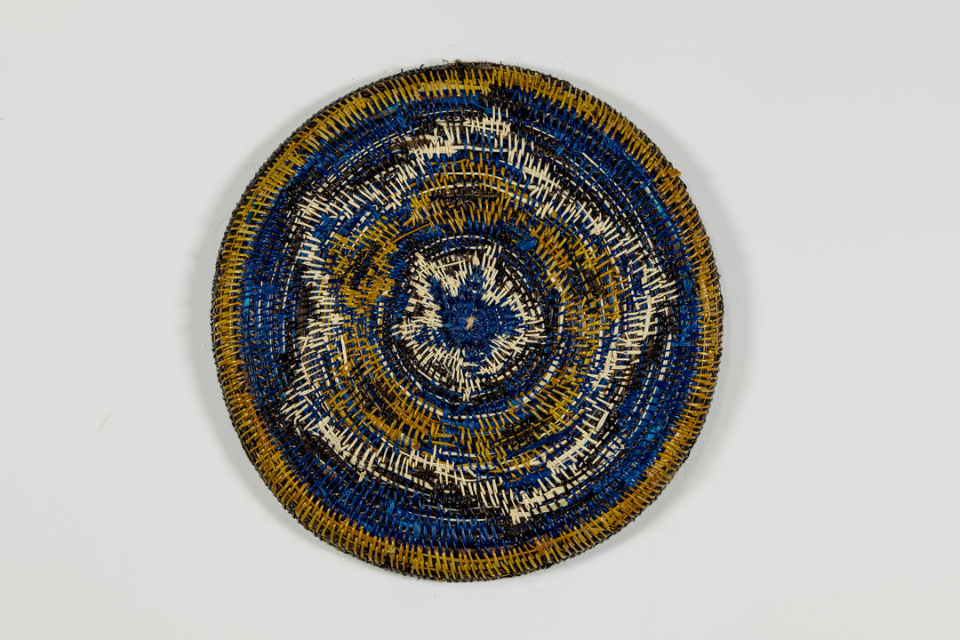 Blue and White Cosmic pulsating Star Basket Plate