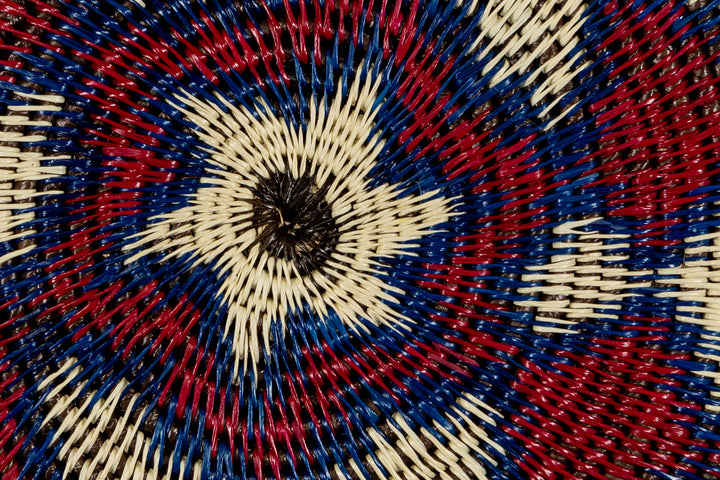 Red White And Blue Patriotic Basket Plate