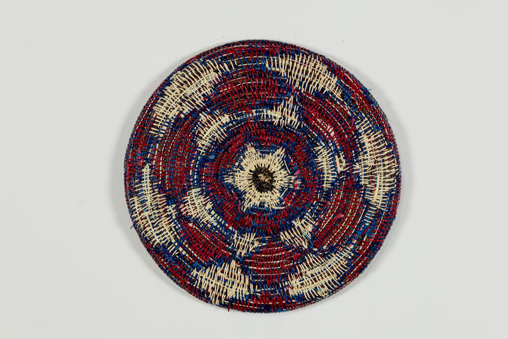 Red White And Blue Patriotic Basket Plate