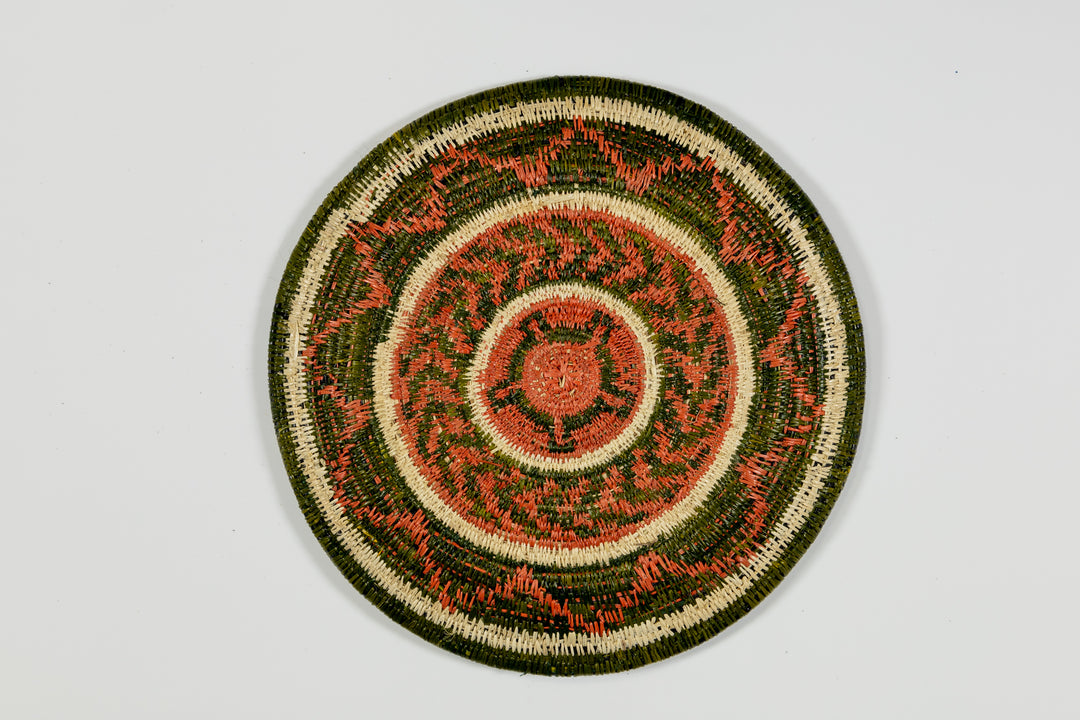 Bronze and Green Turtle Basket Plate