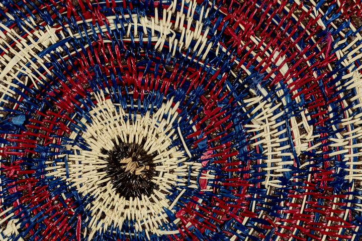 Red White And Blue Patriotic Basket Plate