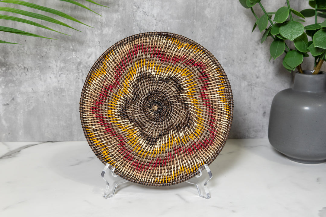 Star Spiraling in Space Basket Plate
