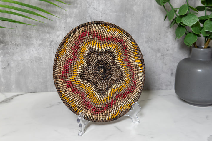 Star Spiraling in Space Basket Plate