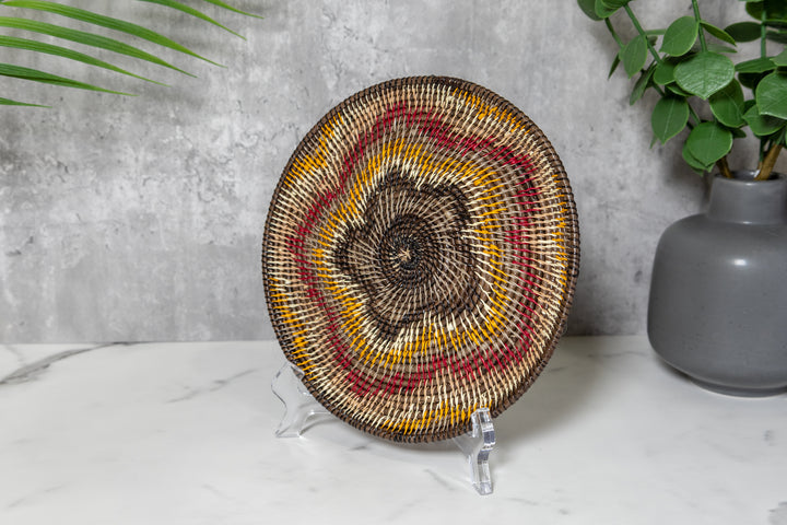Star Spiraling in Space Basket Plate