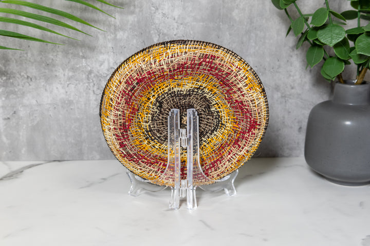 Star Spiraling in Space Basket Plate