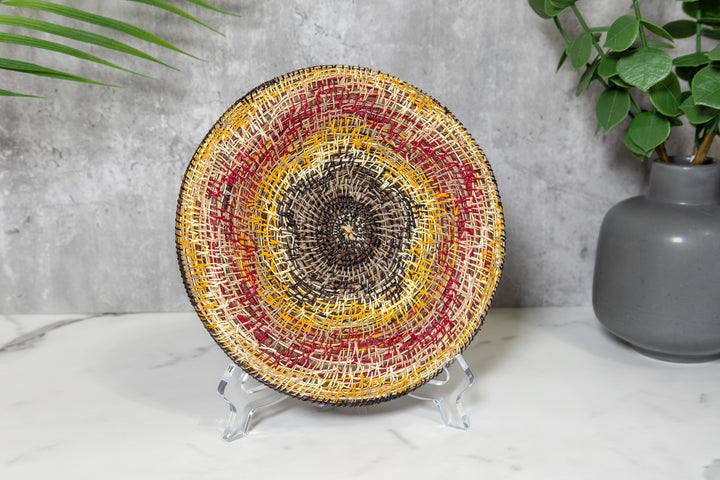 Star Spiraling in Space Basket Plate