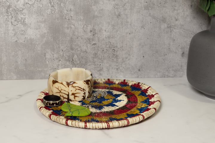 Three Butterflies Basket Plate