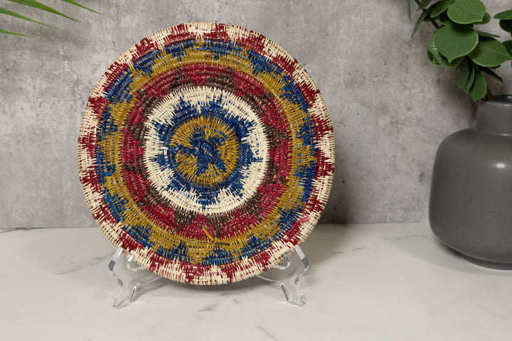 Three Butterflies Basket Plate