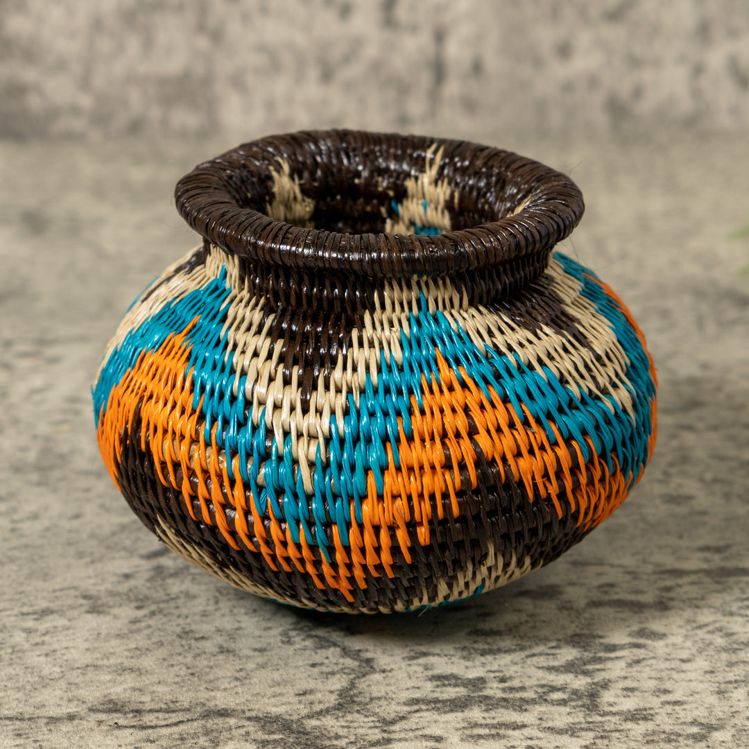 Aqua Ocean Waves Rainforest Basket